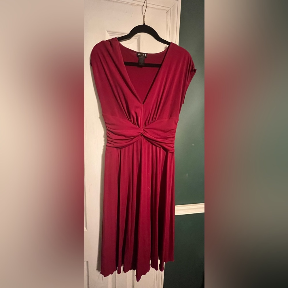 BCBG Burgundy Dress